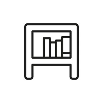Book Shelf icon vector basic design simple and modern イラスト素材