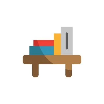 Book Shelf icon vector basic design simple and modern イラスト素材