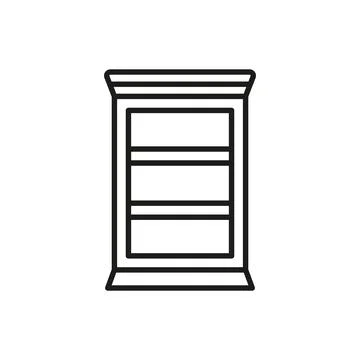 Book shelf icon vector design templates simple and modern イラスト素材