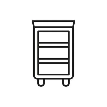 Book shelf icon vector design templates simple and modern イラスト素材