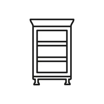 Book shelf icon vector design templates simple and modern Illustrazione stock