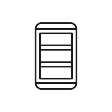 Book shelf icon vector design templates simple and modern Illustrazione stock