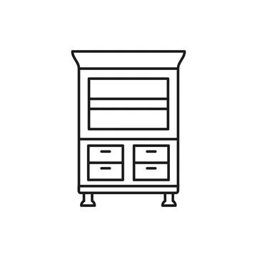 Book shelf icon vector design templates simple and modern Illustrazione stock