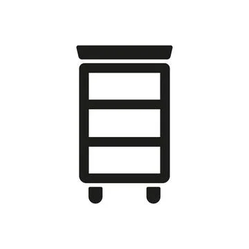 Book shelf icon vector design templates simple and modern Illustrazione stock