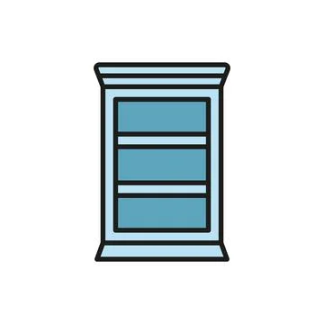 Book shelf icon vector design templates simple and modern Illustrazione stock