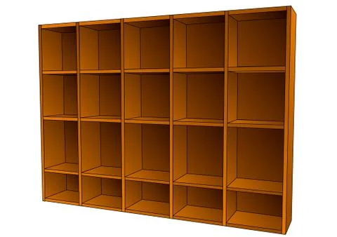Book shelf Stock Illustration