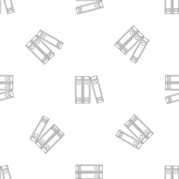 Book on shelf pattern seamless Stock Illustration