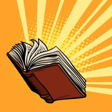 The book shines, light of knowledge Stock Illustration