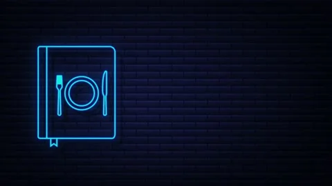 Book with shining bulb flying out. Idea logo. Power of knowledge sign. Motion Stock Footage 169280037