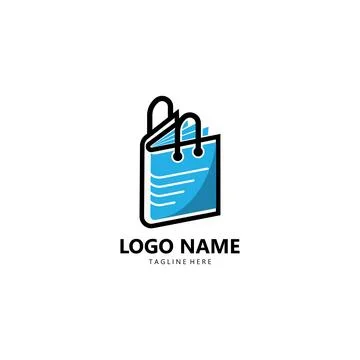 Book shop logo design vector Stock Illustration