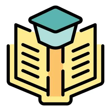 Book skill up icon vector flat Illustrazione stock