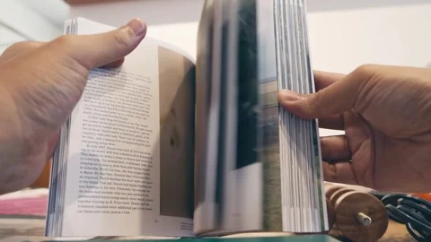 Book Skimming Stock Footage 251143739