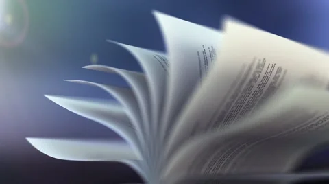 Book slow motion repeatly move Video stock 56605963