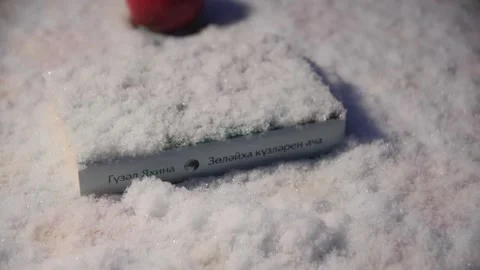 Book in the Snow Stock Footage 144637674