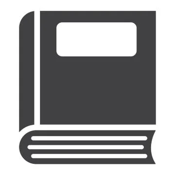 Book solid icon, Education and school 스톡 일러스트