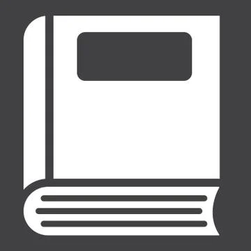 Book solid icon, Education and school イラスト素材