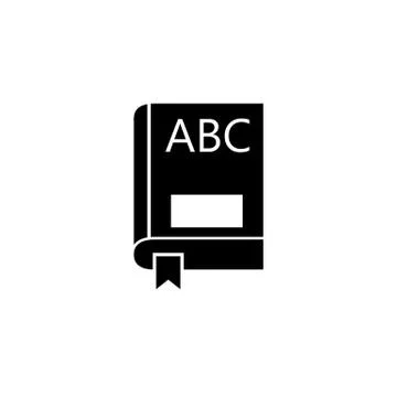 Book solid icon, education and school element 스톡 일러스트