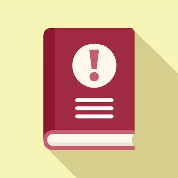 Book solution icon flat vector. Business problem 스톡 일러스트