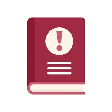 Book solution icon flat vector. Business problem 스톡 일러스트