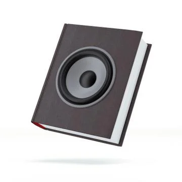 Book with the speaker Stock Illustration