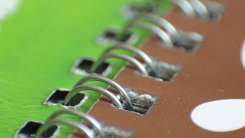 Book spiral Stock Footage 97117370