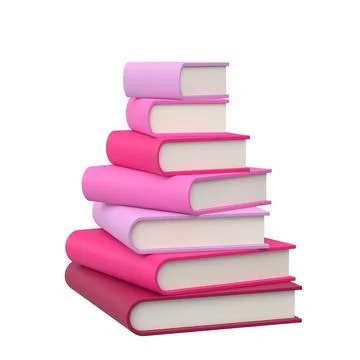 Book stack. 3D illustration. Stock Illustration