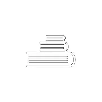 Book stack. flat vector icon Illustrazione stock