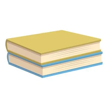 Book stack icon cartoon vector. Open study イラスト素材