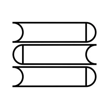 Book stack icon vector Stock Illustration