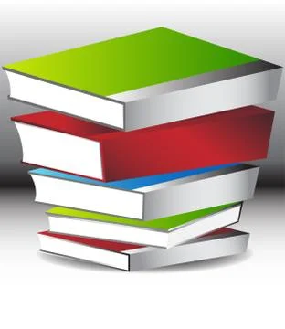 Book stack Illustrazione stock