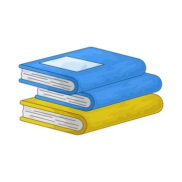 Book stack illustration Stock Illustration