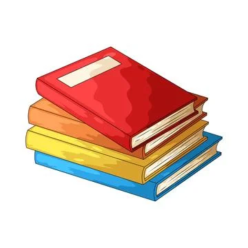 Book stack illustration Stock Illustration