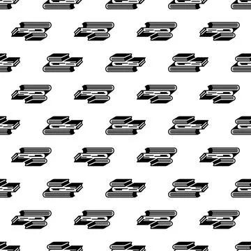 Book stack pattern seamless vector イラスト素材