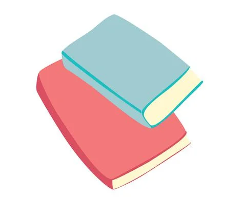 Book stack. Pile of colorful books. Textbooks for academic research. Time to Stock Illustration