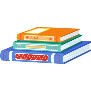 Book stack pile vector icon isolated on white Stockillustratie