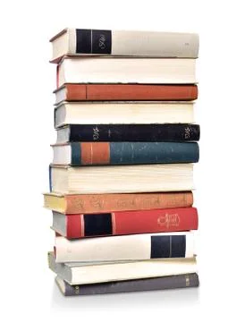 Book stack reading old classic school tower Stock Photos