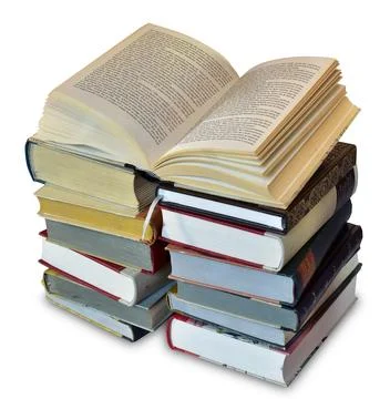 Book stack reading old classic school tower Stock Photos