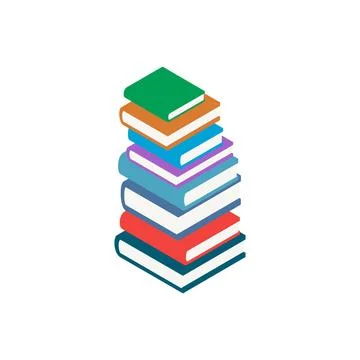 Book Stack Vector art Illustration Stock Illustration