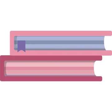Book stack vector online education icon isolated Stock Illustration