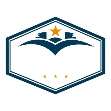Book Star Education Logo Vector Learning Template Design Stock Illustration