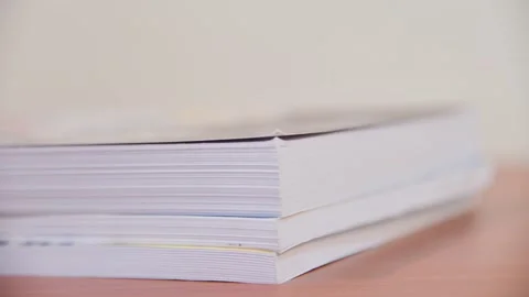 Book in stop motion. Stock Footage 136312646