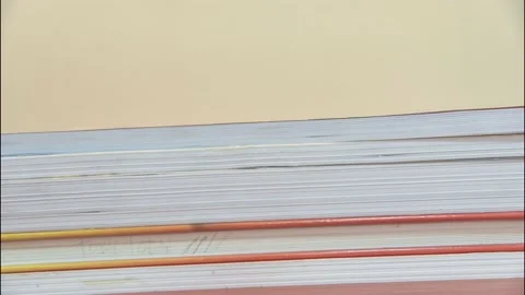 Book in stop motion. Stock Footage 136312706