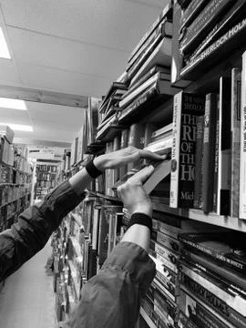Book Store Browsing Stock Photos