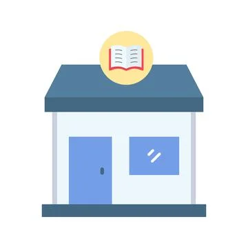 Book Store Icon Image. Stock Illustration