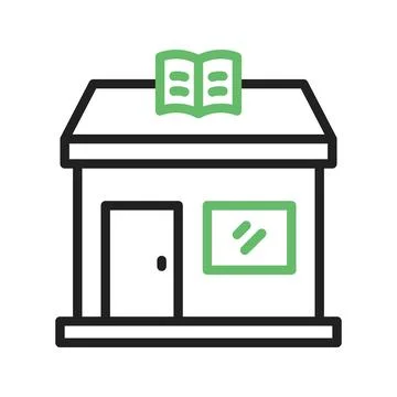 Book Store Icon Image. Illustrazione stock