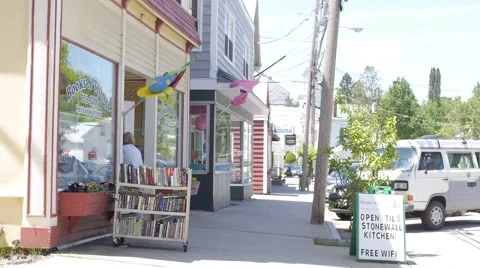 Book Storefront Open for Business Video stock 51055020
