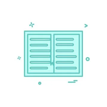 Book study read icon vector design Ilustración de archivo