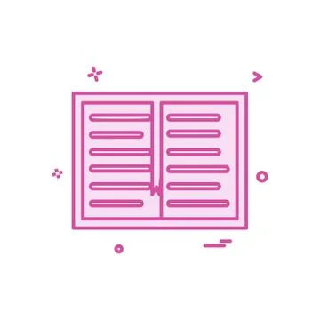 Book study read icon vector design Ilustración de archivo