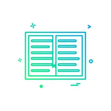 Book study read icon vector design Ilustración de archivo