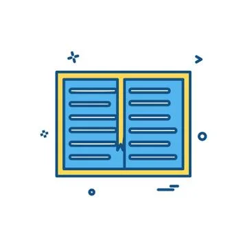 Book study read icon vector design Ilustración de archivo